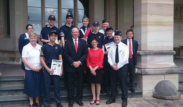 Members of New South Wales State in BB Australia receive their Queen’s Badges at Government House from The Governor of New South Wales.