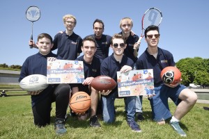 Aaron Irving (15), Matthew Turnbull (18), Barry Williams (18), Josh McGoldrick (18) ...back row left to right - Cameron Higgins (17), John Sharp (Director BB Scotland), Ian Moore (18)
