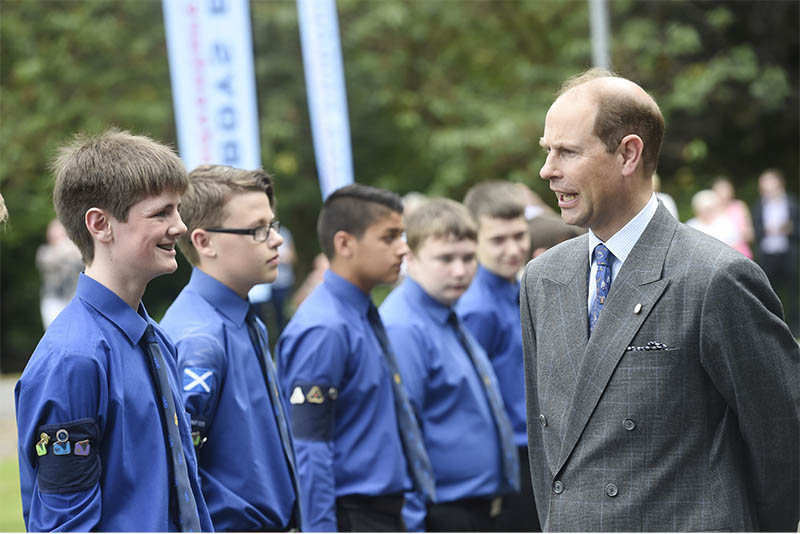 HRH Prince Edward visits Carronvale House Scotland