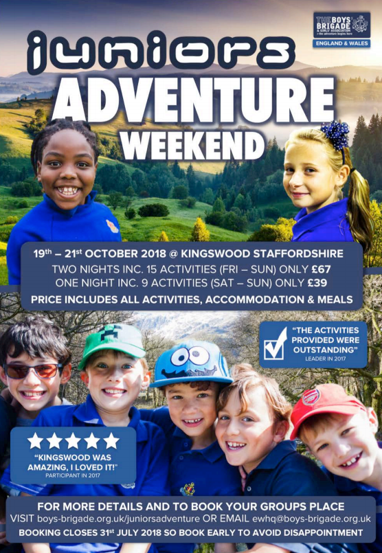 Juniors Adventure Weekend 2018